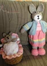 Bunny mother and her girl