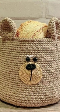 Ms Tina Crochet - Teddy Basket - English and Chinese - Free