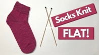 Socks Knit Flat by Madeline Nancy - Free