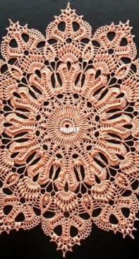 Galyna Borysova - Галина Борисова - The Snow Queen Doily - Салфетка The Snow Queen - Russian