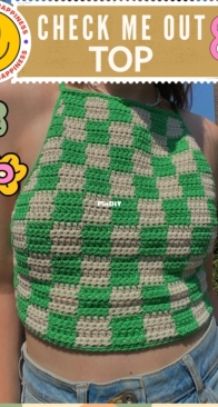 Sunflower and Crochet -  Brenda Hof - Check Me Out Top