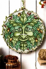 Let It Grow - Green Man by Durene Jones from Cross Stitch Crazy 252