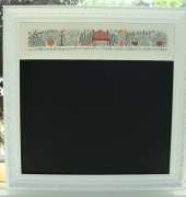 herb garden on blackboard