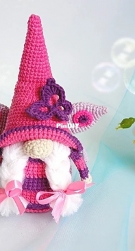 Amigurushka Gifts - Tatiana Sheremetyeva / Tatyana Sheremeteva - The Butterfly Gnome