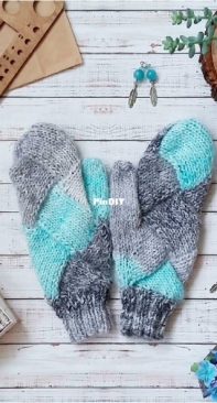 Entrelak Mittens by Anastasiya Bryzgunova  - Russian