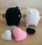 Monokuro Boo piggies - free pattern