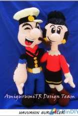 AmigurumiTR design Team - Havvanin Gurumileri - Popeye and Olive Oyl