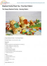 Craft Passion-The Happy Elephant Family-Free Pattern