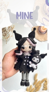 Samigurumis - Lilian Neyra Davila - Mine and Kuromi - Spanish