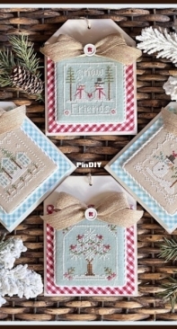 Little House Needleworks - Cross Stitch Petites Chart No. Four - Snowy Petites PCS