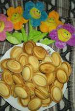 Nuts filled with boiled condensed milk