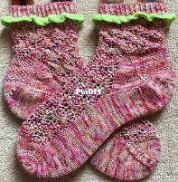 Beware of The Blob! socks by Jupiter Lily Designs