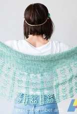 Expression Fiber Arts - Kristina Smiley - Pistachio Falls Crescent Shawl