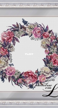 Lkacross - Wreath With Peonies by Natalia Orehova / Natalya Orekhova