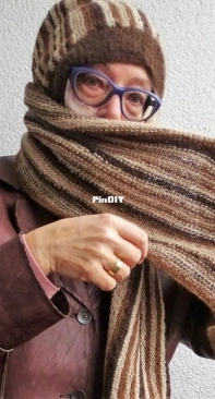 Ringel Scarf +Beanie by Claudia Finlay-English, German-Free