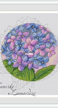 Hydrangea In A Circle by Tamriko Lamaridze