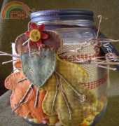 Rosebuds Cottage-Free Fall-O-Ween Treat Jar 2010