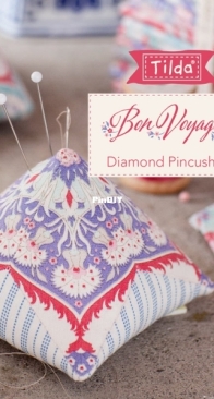 Tilda - Bon Voyage - Diamond Pincushion - Free
