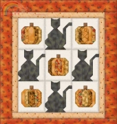 Mary Graham-Black Cats and Pumpkins-Free Pattern