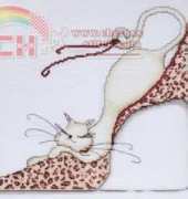 Design Works 2553  Leopard Shoe Kitty