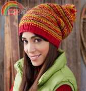 Yarnspirations - Change Your Stripes Hat -Free