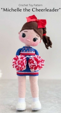 Crochet Friends Toys - Elena Bondarenko - Michelle the Cheerleader