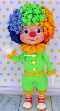 Zovutka - Anna Sadovskaya - Clown Semitsvetik - Seven-flower - Siebenblütler - German