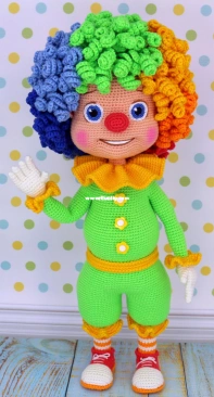 Zovutka - Anna Sadovskaya - Clown Semitsvetik - Seven-flower - Siebenblütler - German