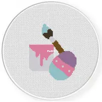 Daily Cross Stitch - Egg Painting