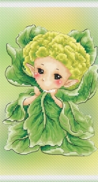 Lena Lawson Needlearts - Cauliflower Sprite