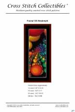 Cross Stitch Collectibles Fractal 335 Bookmark - FR-335
