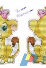 Toys. Little Lion and Lioness by Elena Dorkina
