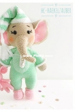 Hc-haekelzauber - Halime Civelek - Sleepy Elephant Puffy  - Spanish - Translated