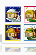 Seasonal houses from chinese magazine