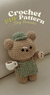 Lau Crochet Studio - Laura Gjorgievska - Tiny Bear Barista