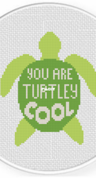 Daily Cross Stitch . You are Turtley Cool