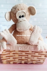 Crochet Wonders Design - Olga Kurchenko - Crocheted Monkey - Russian