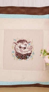 Pillow with a hedgehog