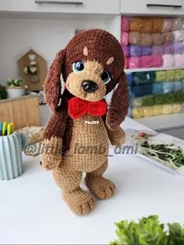 Thread Tutorial/Little Lamb Ami - Lyubov Lagutenok - Dachshund - English