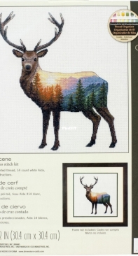 Dimensions 70-35387 Deer Scene PCS