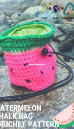 Hook Yarn Carabiner - Ellie Price - Watermelon Climbing Chalk Bag - Free
