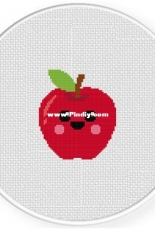 Daily Cross Stitch - Kawaii Apple