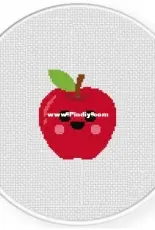 Daily Cross Stitch - Kawaii Apple