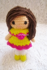 A little love everyday! - Paint It Colorful - Anitha Domacin - Little amigurumi doll - Free
