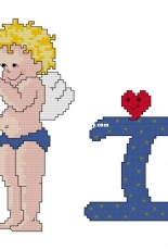 ABC Cupido I from Las Labores de Ana Baby 25 PCS