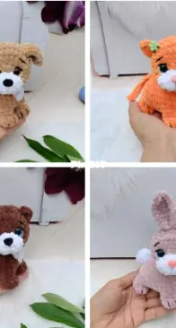 Igrushki Mordashki - Tatyana Shakhova (Shahova) - Татьяна Шахова - Mischievous little tails - Озорные хвостики - Russian