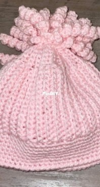 Pink Curly Hat