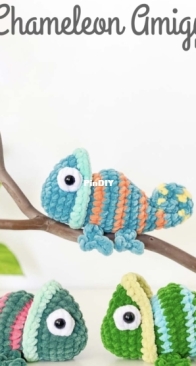 Easy Crochet Plushies - Carol - Mini Chameleon