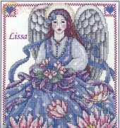 Flower Angel July Water Lily by Joan Elliott from The Cross Stitcher August 2000