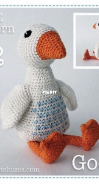 My Crochet Chums - Pia Simpson - Lockdown Ami Challenge - Number 62 - Goose - Free
